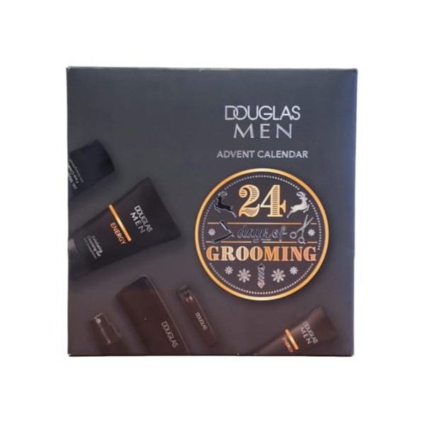 Douglas Calendrier de lAvent 2024 pour homme avec produits de beauté, calendrier de Noël pour homme et garçon, 24 soins pour