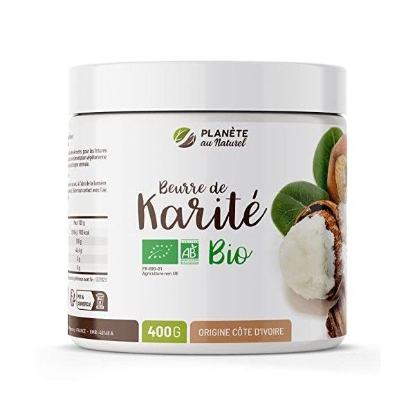 Beurre de Karité Bio AB 800 gr - 100% végétal