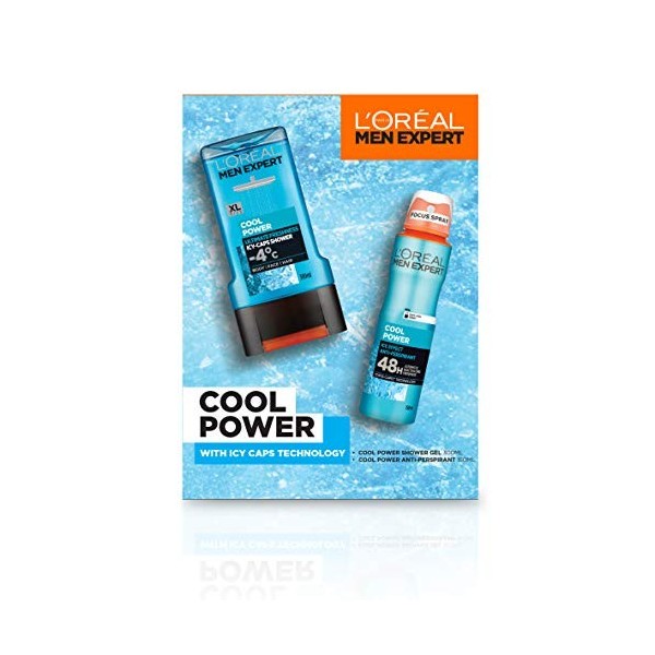 LOreal Men Exp Xmas Gift Set Cool Power 2 Pièces 1 Unité