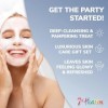 7th Heaven Pamper and Party Coffret de masques pour le visage - 10 masques hydratants et nettoyants pour le visage, un sac 