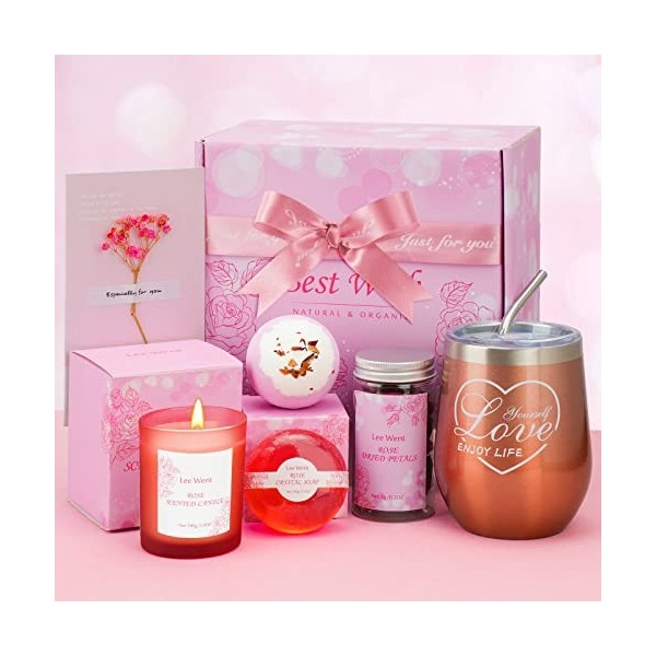 Cadeau danniversaire pour femme, panier cadeau spa relaxant pour femme, épouse, maman, cadeaux danniversaire pour maman, ca