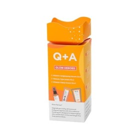 Ensemble cadeau soins de la peau Q+A Glow Heroes - Trio éclat boosteur de radiance avec sérum éclaircissant à la vitamine C 3