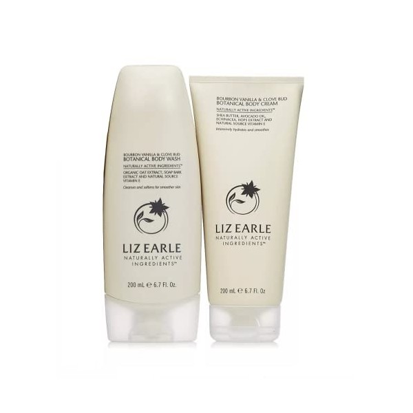 Liz Earle Bourbon Vanilla & Clove Bud Coffret cadeau avec gel douche et crème pour le corps 200 ml