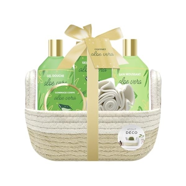 Coffret cadeau - Panier bicolore - Aloe Vera - FRENCH TENDANCE