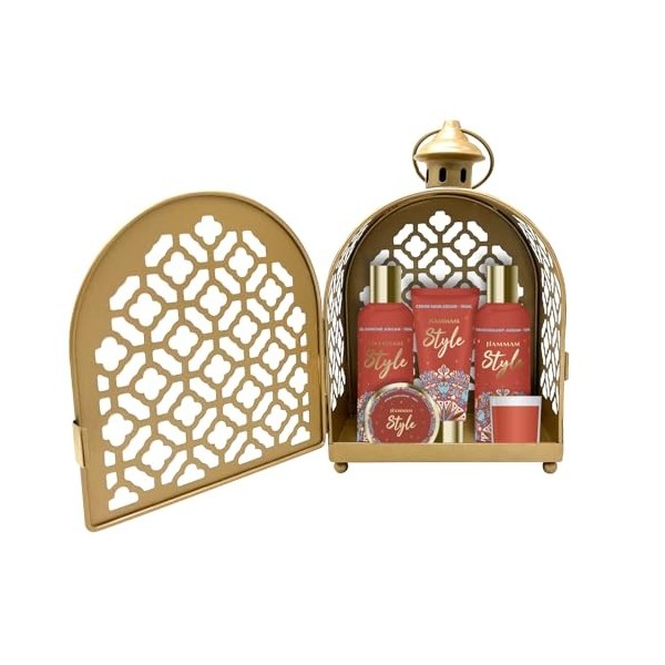 Coffret cadeau - Lanterne Hamman Style - Argan - FRENCH TENDANCE