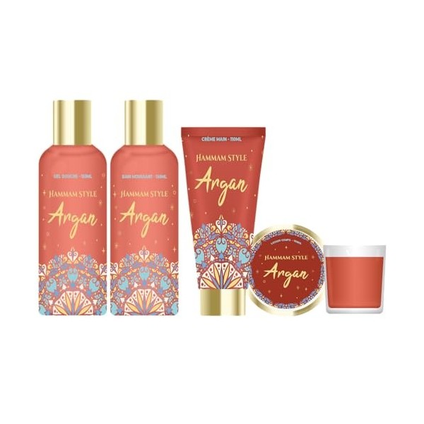 Coffret cadeau - Lanterne Hamman Style - Argan - FRENCH TENDANCE