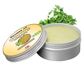 Beurre de Fenugrec Français I Beurre pour Grossir le Fessier, Poitrine I Nourrit Protège la Peau Cheveux - 100% Naturel I 100