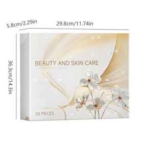 Calendrier 2024 de lAvent de Beauté 24 jours pour Maquillage,pour Femmes et Filles,Soin de la Peau,Facial Skin Care Essence 