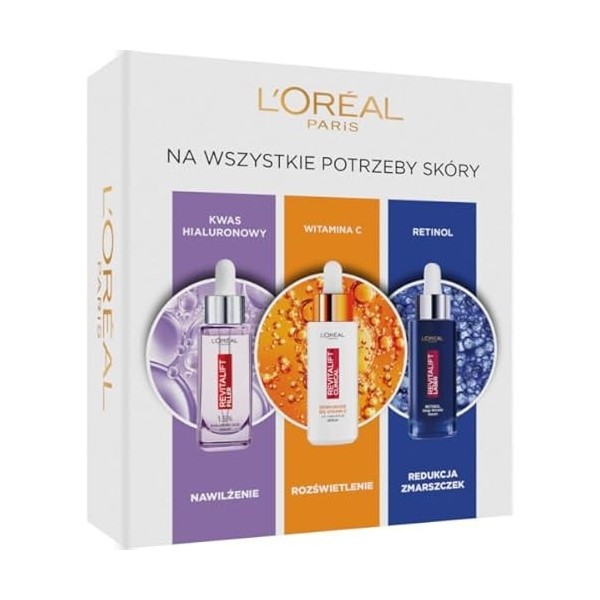 LOréal Paris Revitalift Serums - Kit de soin pour tous les besoins de la peau