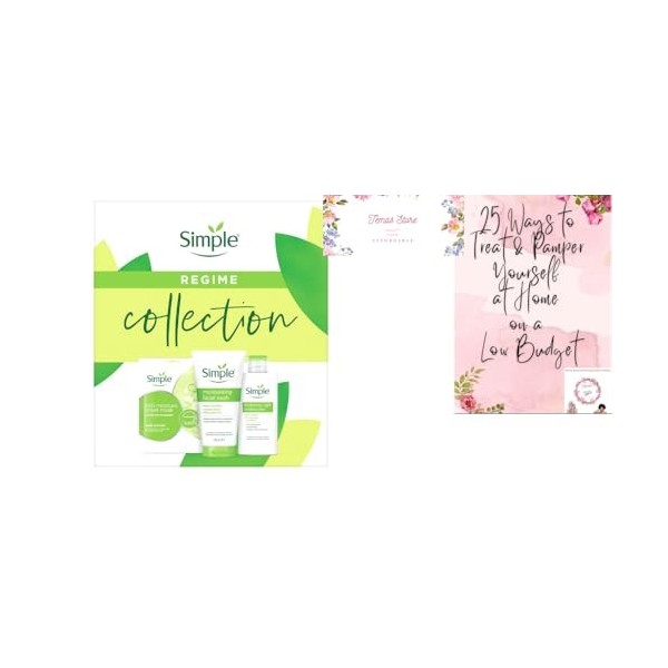 Traitements simples pour soins de la peau avec chiffon nettoyant - Coffret cadeau inclus avec des thèmes - Guide de 25 façons