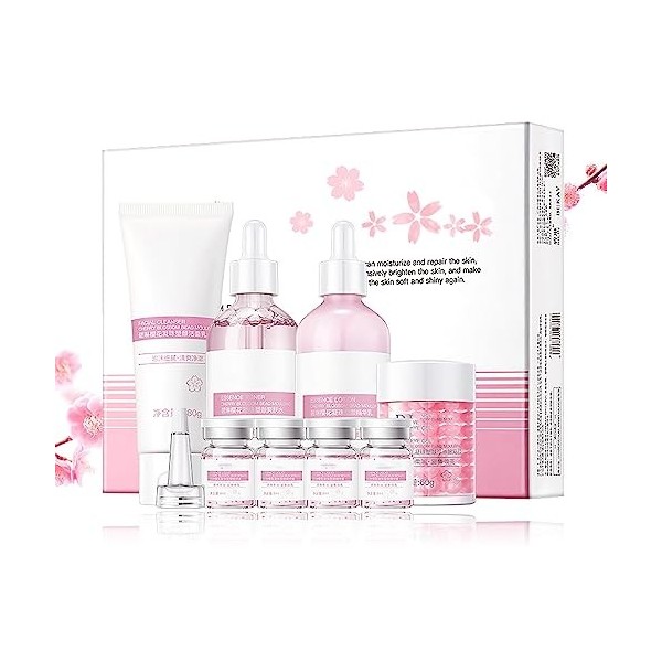 Sakura Coffret de soins de la peau – Cadeaux pour adolescentes – Ensembles et kits de soins de la peau – Coffret cadeau pour 