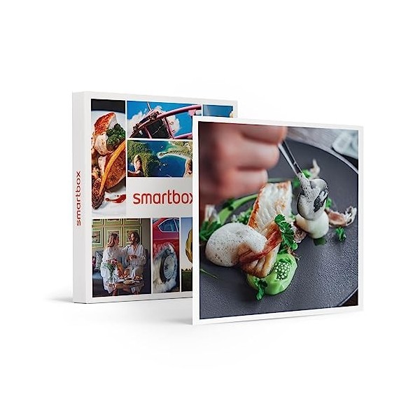 Smartbox - Coffret Cadeau Couple - Dîner gastronomique : 4 à 7 Plats avec Boissons à savourer en Duo - idée Cadeau - 1 Repas 