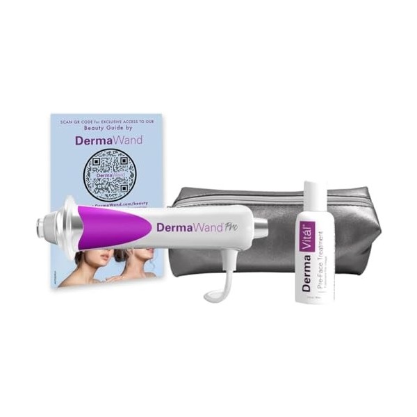 DermaWand Pro - Système anti-âge Skincare Deluxe - Appareil facial Microcurrent avec crème pour le visage