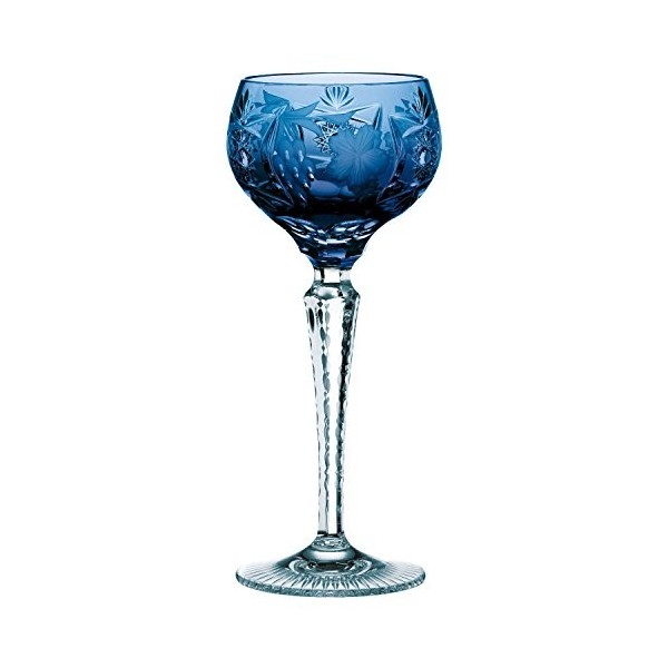 Nachtmann 3500/2 Roemer Set comprenant 2 verres et 1 grand pot de fleur de raisin Bleu cobalt 35951 + 1 produit de soin pour 