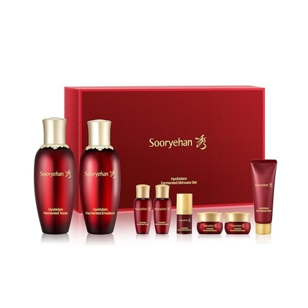 SOORYEHAN HYOBIDAM FERMENTED SKINCARE GIFT SET - Korean Skincare Gift Set, Luxury Premium Premium Revitalizing Toner, Emulsio