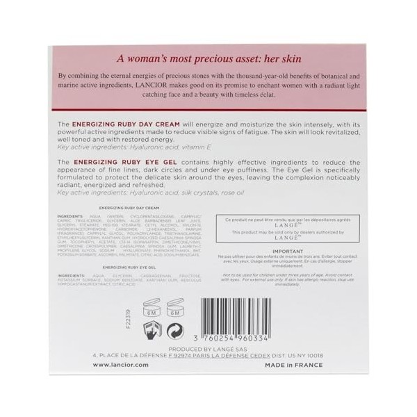 Lancior Helen De Troye Young Complexion Set - Reduces Signs Of Fatigue - Delivers Intense Moisture - Protects Delicate Skin A