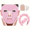 Masque facial gel froid ou compresse thermique pour réduire linflammation, les yeux gonflés et les migraines, bandeau skinca