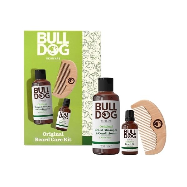 Bulldog Soins de la peau | Coffret cadeau pour homme | Kit de soins de barbe original