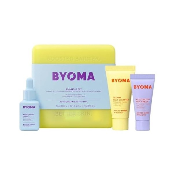 BYOMA Original | So Bright - Coffret de traitement | Set de soins de la peau - So Bright - Tri-Ceramide Complex - 30 ml + 15