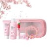 Sakura Ensemble de soins de la peau pour adolescentes, cadeaux pour femmes, kit de soins de la peau