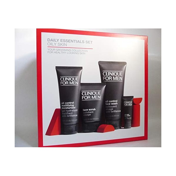 Clinique Lot de 4 soins de la peau Oil Control pour homme