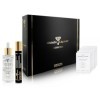 Coffret cadeau réveil radiant – 1 huile pour visage avec argent pur et huiles concentrées 30 ml + 1 rouleau sur contour des y