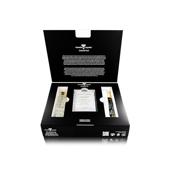 Coffret cadeau réveil radiant – 1 huile pour visage avec argent pur et huiles concentrées 30 ml + 1 rouleau sur contour des y