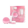 FOREO LUNA 4 mini Set brosse nettoyante et de massage visage + Baume nettoyant ultra-nourrissant, 15 ml + Micro-Foam Cleanser