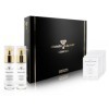 Coffret cadeau : 1 crème visage avec or colloïdal, rose damassée, X50 anti-âge + 1 sérum visage avec PVP K 30, or colloïdal –