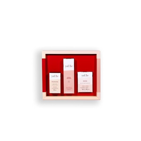 yoUBe - Coffret cadeau - I Must have pour votre peau - SPF 50 30 ml + Sérum ripateur 15 ml + Tonique illuminant 200 ml + cont