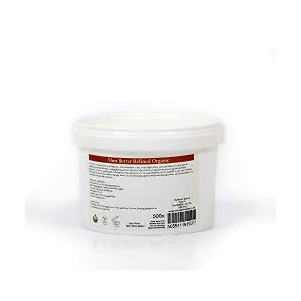 Beurre de Karité Raffiné - 100% Pur et Naturel - 500g