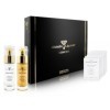 Coffret cadeau anti-âge - Sérum visage avec or colloïdal, PVP K30 + Masque facial avec or colloïdal et acide hyaluronique - é