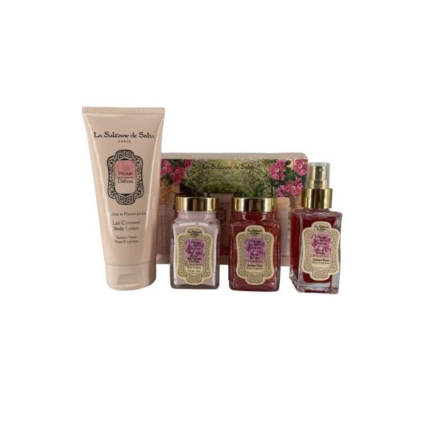 La sultane de Saba - Trousse de soins senteur Rose - Elixir de la mariée 50ml + BBcrème de jour des mariées 100ml + Baume de 