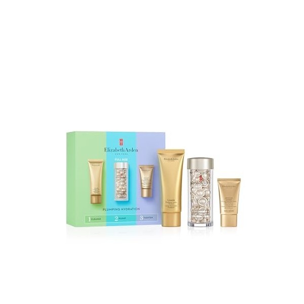 Elizabeth Arden Hyaluronic Acid Ceramide Capsules, Coffret Repulper En Un Seul Geste, 4 Pièces