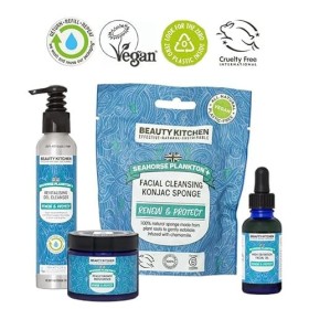 Beauty Kitchen Seahorse Plankton+ Bright Skin Bundle with Microalgae for Hydrated and Nourished Skin Gift Set - Eco-friendly 