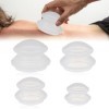 Cresbel Lot de 4 ventouses en silicone pour réduire la cellulite, anti-âge, soulage les douleurs et les articulations pour fe