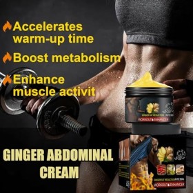 KOAHDE Crème Amincissante pour Tout Le Corps,Crème Ventre au Gingembre,Crème Raffermissante au Gingembre,Crème Amincissante a