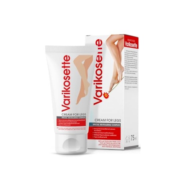 Varikosette crème pour les jambes - améliore laspect des jambes - veines gercées - jambes lourdes - jambes fatiguées - circu