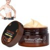 Crème Amincissante Café,Creme Cafeine Minceur,Crème Amincissante pour le Corps au café,Crème Amincissante,Crème de Mise en Fo