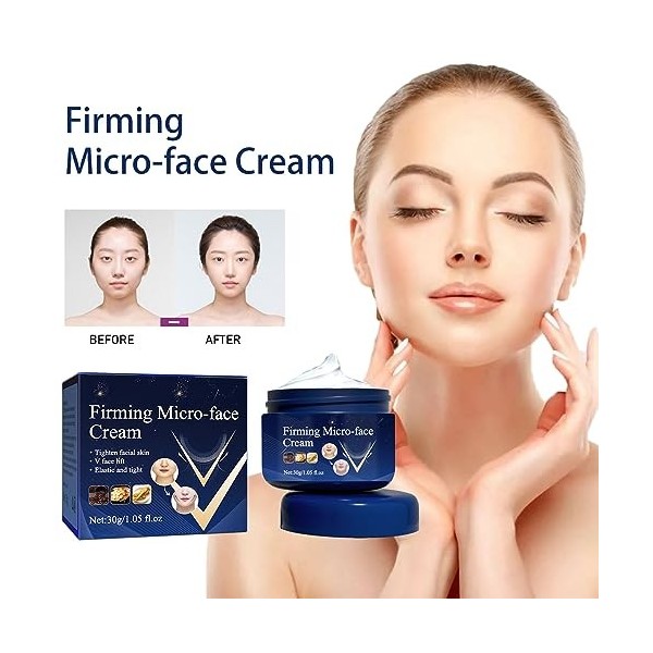 Crème Lifting Raffermissante pour Visage V,Crème Raffermissante pour Visage V,Crème Visage en Forme de V,Crème Amincissante p