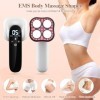 Yofuly 3 en 1 RF Anti-Cellulite Masseur, Appareil de EMS Massage de Corps, Electrique 4 Têtes de Massage et Lumière LED Rouge