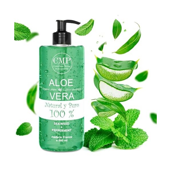 Gel Aloe Vera Jambes, Circulation, Varices, Vergetures, Jambes Légères, Retention dEau, Jambes Gonflées, Crème de Massage, E