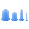 Frevoitna 4 Pièces Ventouse Visage Anti Rides, Ventouses Anti Cellulite Minceur, Silicone Massage Cups Corps, Face Cupping Ma