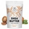 Beurre de Karité 1000g - Butyrospermum Parkii Butter - Afrique - Ghana - 100% Pur Beurre de Shea - Huile de Shea - Hydratant 