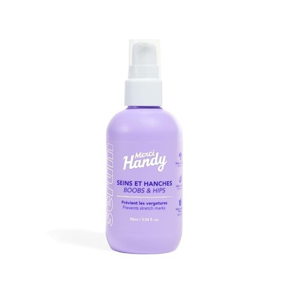 Merci Handy - Sérum Corps Poitrine et Hanches 90 ml - Sérum Raffermissant - Hydratation Profonde - Formule Naturelle