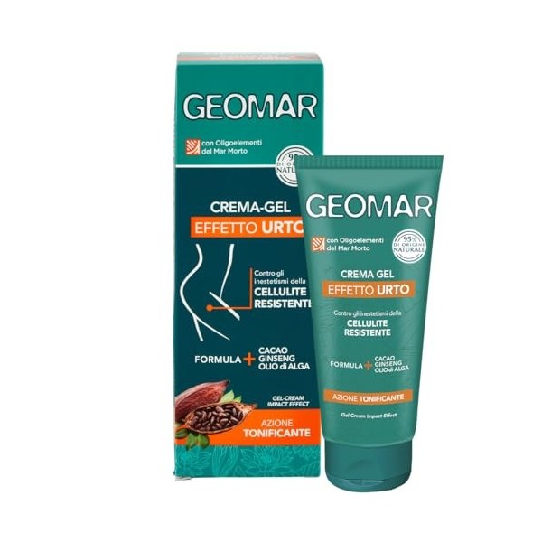 GEOMAR | Crème Gel Effet Choc, Action Tonifiante contre les Inesthétismes de la Cellulite Résistante, Ingrédients 95% dOrigi