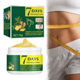 Crème Amincissante 7 Jours au Gingembre,Crème Anti-cellulite,Anti-cellulite Tenace,Crème Amincissante Anti-cellulite,Crème Ch