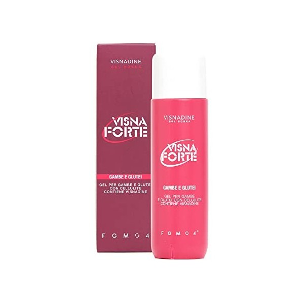 FGM04 Visna Forte Gel anticellulite, con Esperidina e Mirtillo, Donna, 200 ml