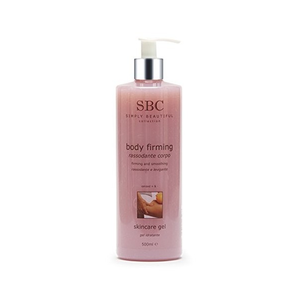 SBC Skincare - Gel hydratant pour visage et corps au café et algues rouges - 500 ml - Hydrate, adoucit, tonifie et illumina l