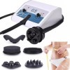 CHANGLKJ Machine De Perte De Poids par Vibration G5, Masseur Anti-Cellulite Corporelle avec 5 Têtes De Massage, Intensité À 9